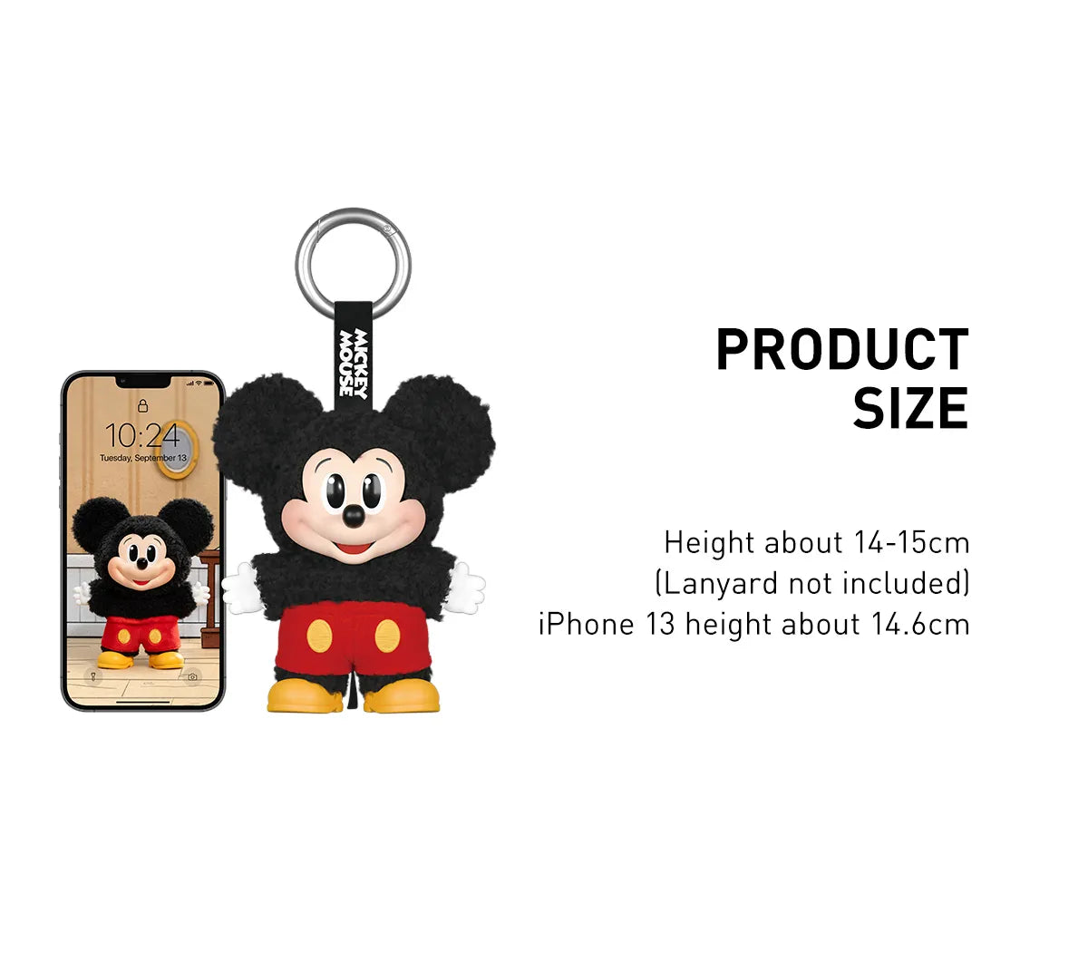 Dukke - Mickey Family Cute Together Keychain - Offisielt Disney