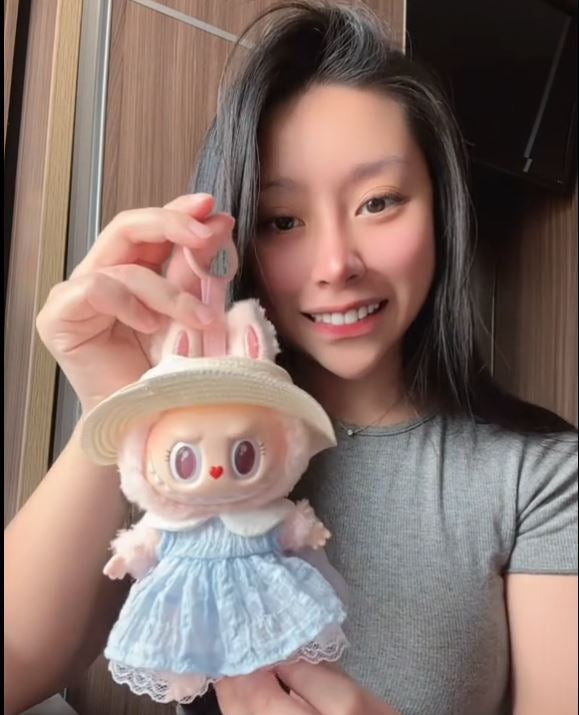 ぬいぐるみ POPMART LABUBU MOKOKO The Blue Diamond POPMART LABUBU MOKOKO Blue Diamond Plush Vinyl Doll Summer