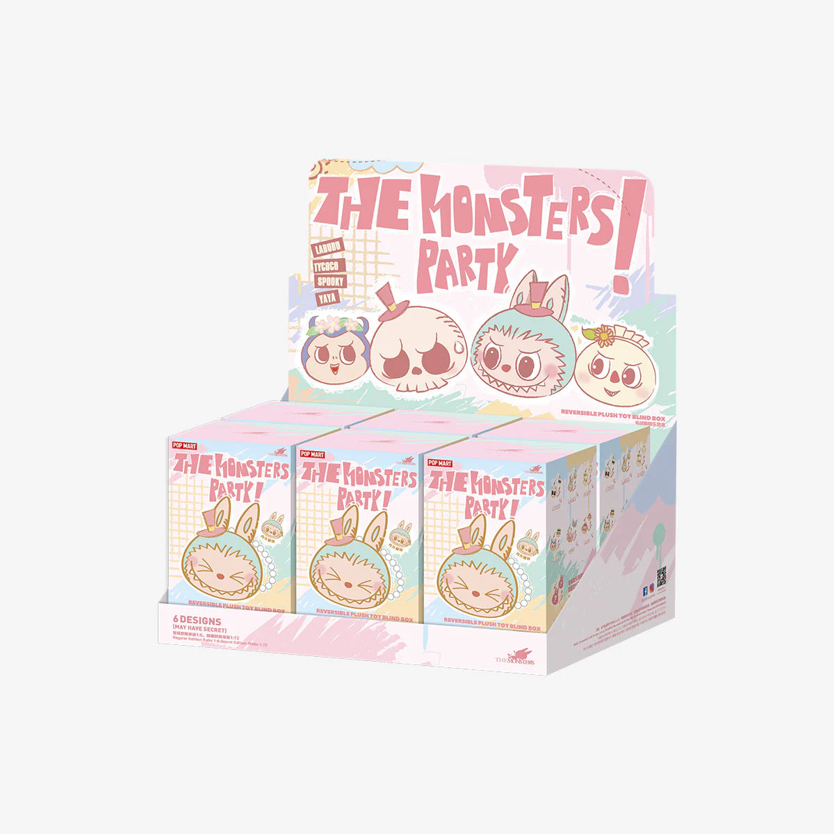 Labubu -  THE MONSTERS Party Series - Reversible Plush - POP Mart