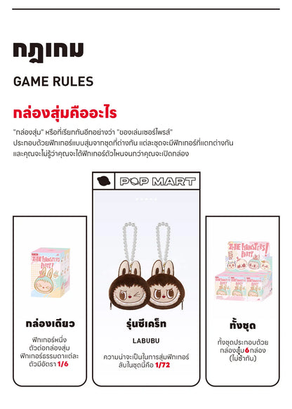 Labubu -  THE MONSTERS Party Series - Reversible Plush - POP Mart