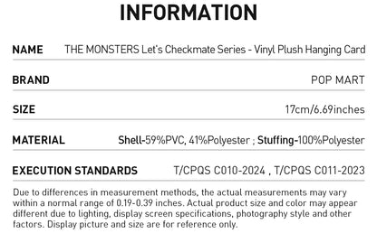 POP MART Original - LABUBU The Monsters Let's Checkmate Series