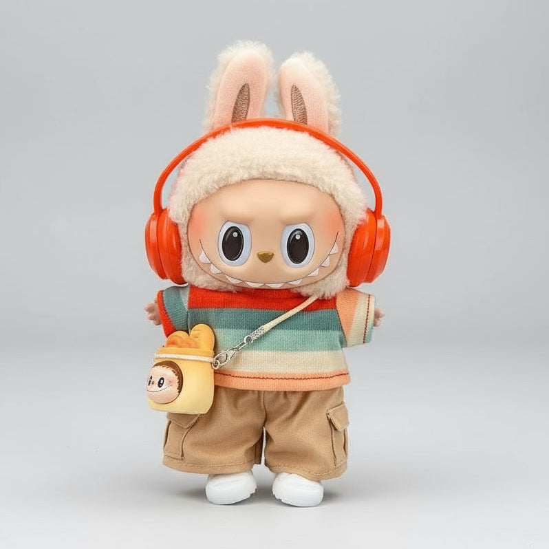 Labubu – Hippy drakt for Labubu 17 cm