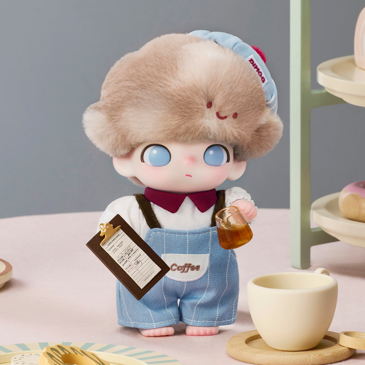DIMOO - Crush on Coffee Series Vinyl Plush Blister Pack Keychain Bag Charm