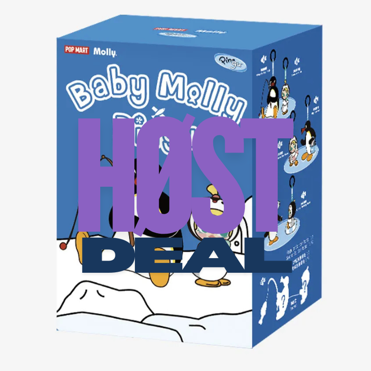 Molly - Baby Molly × Pingu Happy Fishing Series Pendant - POP Mart