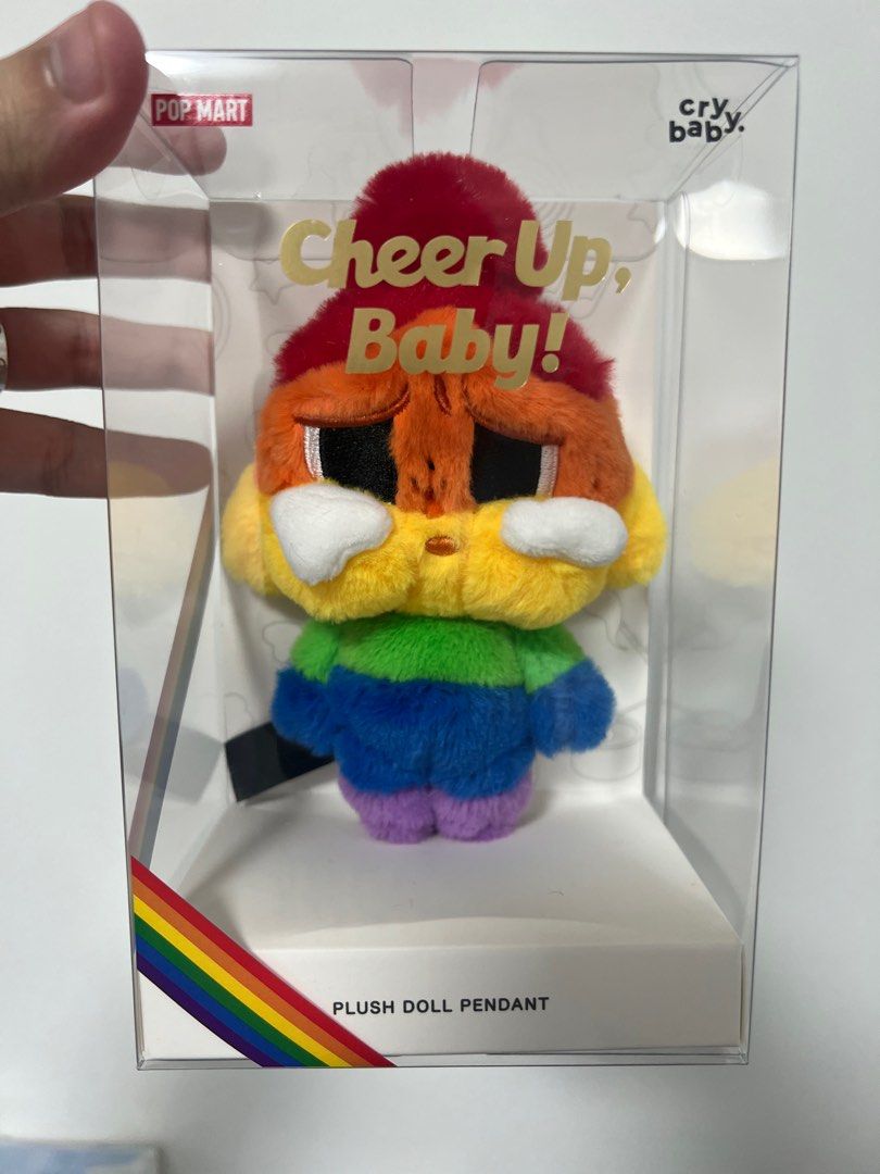 POP MART Original – Crybaby Cheer Up, Baby! Keyring 🌈