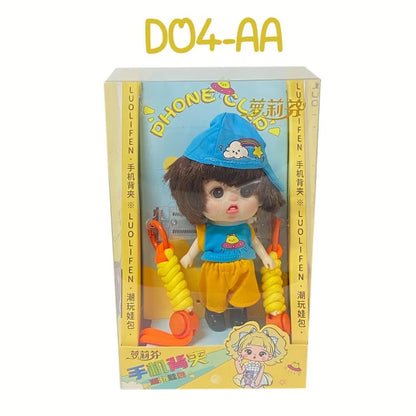 Neck strap / strap for mobile phone with doll.